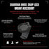 Guardian Angel Backpacks, Flashlight Snap Lock Mount Accessory Magnetic Mount with Screw-in Feature Clip Securely Snaps