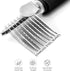 Poodle Pet Dematting Fur Rake Comb Brush Tool - Dog and Cat Comb with Long 2.5 Inches Steel Safety Blades (Black)