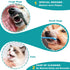 uyiixoxo 360-Degree (9 Pack) Dog Toothbrush Kit, Finger Three-Sided Design, Non Slip Dual Head Dog Toothbrush, Easy