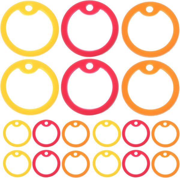 12 Pieces Personalized Dog Tag Silencers, Silicone Pet Tag Protectors (Random Color)