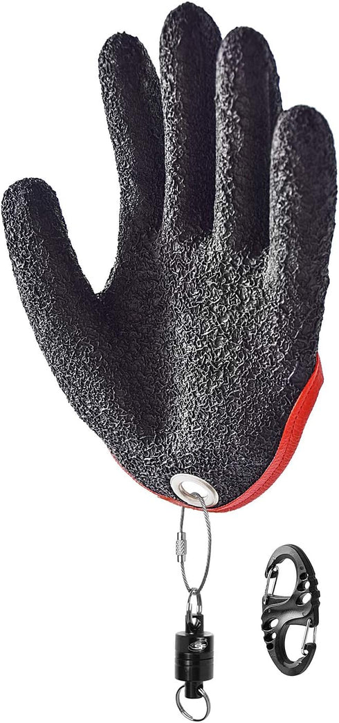 SF Fly Fishing Waterproof Puncture Proof Gloves - Professional Magnet Release Fish Landing Glove