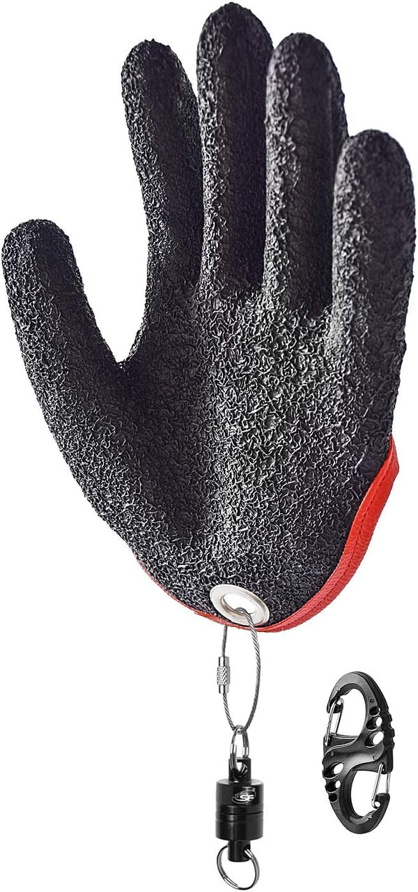 SF Fly Fishing Waterproof Puncture Proof Gloves - Professional Magnet Release Fish Landing Glove