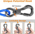 XiaZ 10ft Dog Tie Out Cable, Steel Wire Runner for Yard, Durable Lockable Clips for Medium Dogs