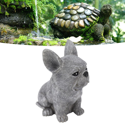 Dog Pet Marker Tribute Statue,Accessory Personalised Memorial Statue for Pet Dog in Animal Figurine Pet Memorial Stone Tombstone Decor for Outdoor Garden Orna (Sitting Dog)