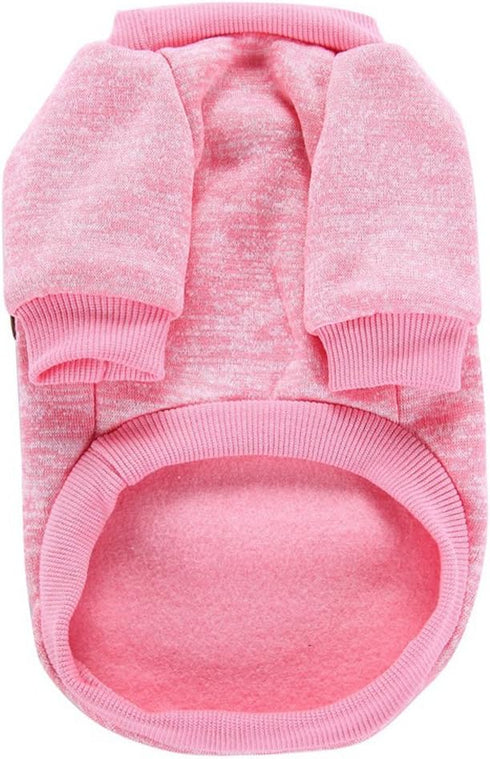 Jecikelon Dog Clothes, Soft Winter Sweater for Small Dogs, Puppies, Cat Apparel (Pink, M)