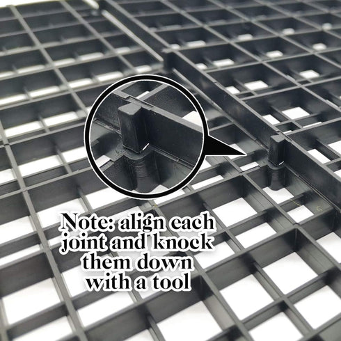 TIHOOD 4PCS Aquarium Divider Tray, Plastic Grid Egg Crate Light Diffuser with 8PCS Sucker Clip