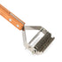 WePet 2-in-1 Dematting Comb & Shedding Brush, Undercoat Rake Grooming Tool with Wooden Handle for Dogs & Cats