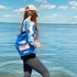 VOS Waterproof Premium Dry Bag, 5L All-Purpose Bag with Zip Pocket for Hiking, Camping, and Winter Sports (Blue)