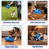 Plush Squeaky Dog Toy, Crinkle Stuffed Dog Toy Keep Them Busy Tug of War Birthday Dog Chew Toy for Small Medium Large
