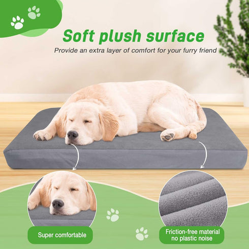 Dog Bed Covers Replacement, Washable 100% Waterproof Soft Dog Bed Sheet 2 Pack 36" x 23" S