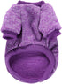 Jecikelon Purple Dog Sweater for Small Dogs, Soft Winter Clothing for Puppies, XXS XS, Cat Apparel (Large)