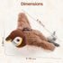 LIFLIX Flappy Bird Cat Toy for Indoor Cats, Simulated Chirping Flapping Wings Bird, Interactive Catnip Toys, Plush