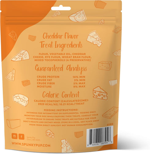 Spunky Pup Cheddar Bites, Crunchy Biscuit Treats, 10 oz