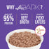 Tiki Cat After Dark Pâté, Beef & Beef Liver, High-Protein Non-GMO Wet Cat Food for Adult Cats, 3 oz. Cans (Pack of 12)