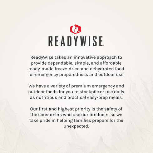 (2 ReadyWise Wise Foods Entree Dish Chili Mac with Beef Servings)
