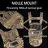 DLXARSOT 4.7"-6.7" Tactical Airsoft Gear, MOLLE Vest Phone Holder,Universal Chest Phone Board Carrier Mount Navigation
