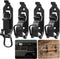 Shovel Mount for Roof Rack, Truck Bed, Offroad Roof Rack Axe Holder, Quick Fist Mount Clamps Fit 0.67" to 1.57" D Tools