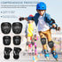 Happyyami Ski Knee and Elbow Pads Set - Protective Gear with Wrist Guard for Snowboarding
