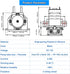 2PCS DC 12V Lab Dosing Pump, 100mL/min Peristaltic Pumps for Aquarium and Home Irrigation
