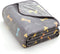 Allisandro Luxurious Dog Blanket - 350 GSM Super Fuzzy Microplush Fleece for Small Medium Large Dogs, Grey Bone
