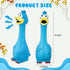 Hungdao 1 Pcs Horse Toys, Latex Squeaky Chicken Squeak Balls for Horses (Blue)