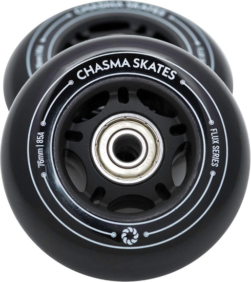 Flux 2 Pack 76mm RipStik Wheels 85A for Ripsurf Caster Board, Replacement Wheels with Bearings