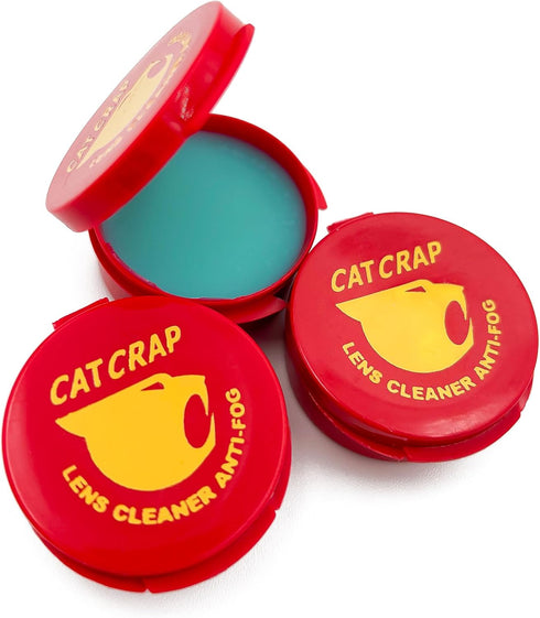 EK World Wide CAT Crap Paste 3-Pack Lens Cleaner Paste Anti-Fog Formula for Eyeglasses, Sunglasses,