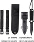 GASHER Scuba Diving Knife with Leg Straps and Sheath, Lightweight Razor Sharp Diving Equipment