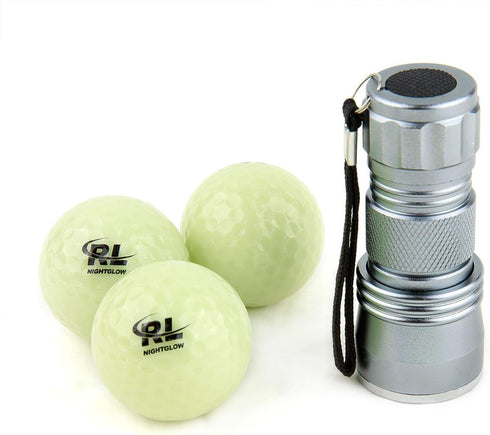 R&L Glow Golf Balls for Night Sports – Tournament Fluorescent Glowing Golf Balls for Long Lasting Brightness
