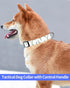 Cute Boho Leaf Dog Collar - Personalized Adjustable Soft Collars for Small Medium Large Dogs with Quick Release Buckle