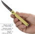 7096YGK CRKT CEO Everyday Carry EDC Pocket Folding Knife with Liner Lock: Stainless Steel Plain Edge Blade