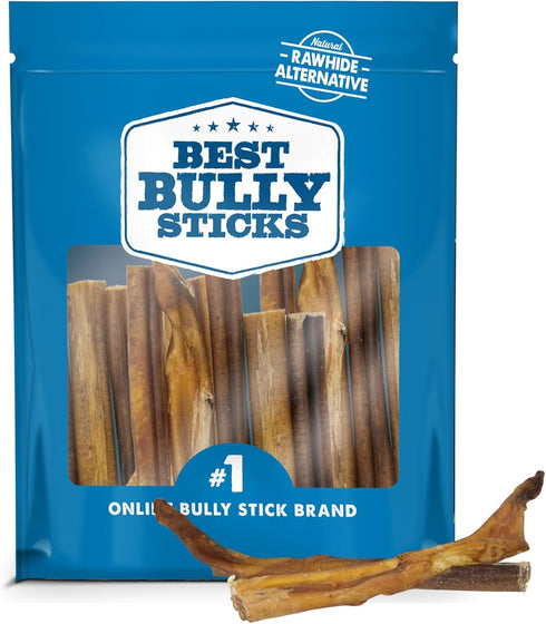 Best Bully Sticks Odorless 4-8 Inch Bully Sticks for Dogs - 8