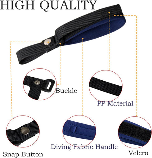 Dog Leash Wrist Strap for Retractable Leash, Adjustable Hands-Free Safety Strap, Royal Blue