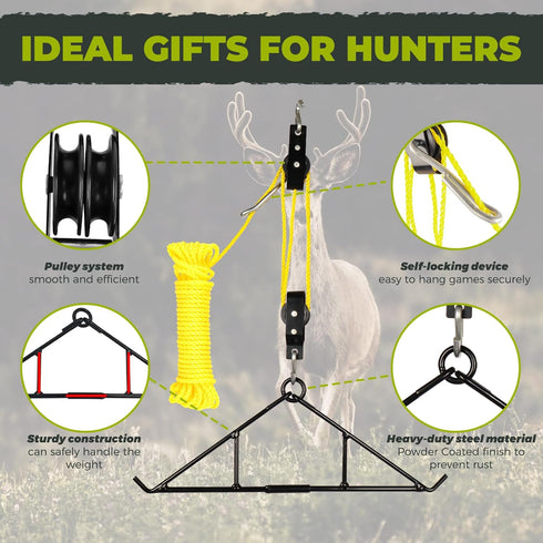 Highwild Game Hanging Gambrel & Hoist Kit