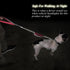 VIVAGLORY Traffic Handle Dog Leash, Two Padded Soft Handles, Strong Reflective & Metal Hook Training Lead - Black
