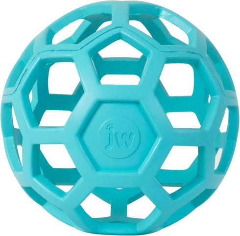 JW Pet HOL-ee Roller, Dog Toy Puzzle Ball, Natural Rubber, Large (5.5