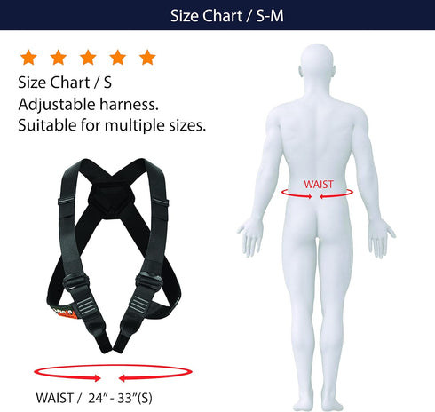 Fusion Climb Stika Chest Rescue Harness - 23kN Climbing Harness with UIAA Certificate