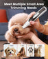 2 1 Trimmer 35dB oneisall in Quiet Paw and Dog Nail Grinder with LED Lights, Dog Paw Grooming Kit Rechargeable Cordless