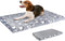 VANKEAN Reversible Dog Crate Mat, Stylish Bed with Waterproof Linings for Small to XX-Large Dogs - Grey