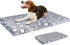 VANKEAN Reversible Dog Crate Mat, Stylish Bed with Waterproof Linings for Small to XX-Large Dogs - Grey