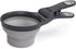 Dexas Pets Collapsible KlipScoop - 1 Cup Capacity Dry Dog Food Scoop and Bag Clip, Light Gray (PW660432429)