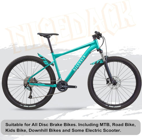 NICEDACK Mudguards for Mountain Bikes, 2 Pieces Front and Rear Mudguard for 20-29 Inch MTB