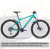 NICEDACK Mudguards for Mountain Bikes, 2 Pieces Front and Rear Mudguard for 20-29 Inch MTB