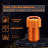 Presta Valve Adapter for Bike Tire, Orange Inflatable Adapter, Aluminum Bike Pump Adapter - Convert Presta to Schrader