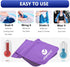YQXCC Cooling Towels (40"x12") - Microfiber Ice Towel for Yoga, Golf, Gym, Camping, Running, Dark Blue*2 + Purple*2