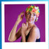 Sporti Flower Swim Cap - Stylish Heavy-Duty Rubber Swim Cap for Women, Hair Protection