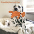 5 Pack Dog Squeaky Plush Toys, Assortment Value Bundle for Puppies, Bulk Large Dog Teething and Chew Toys