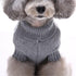 Skull Dog Sweater, Holiday Halloween Christmas Pet Clothes, Soft Comfortable, Grey