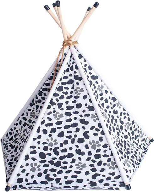 Armarkat C46 Cat Bed, One Size, White and Black, Cozy Sleeping Space for Cats