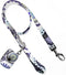 Ultra Joys Dog Leash with Poop Bag Dispenser, Heavy Duty Cotton Fabric 5ft Leash with Metal Clasps